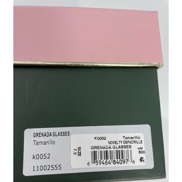 Kate Spade Grenada Glasses Canvas Espadrilles - Picture 6 of 6